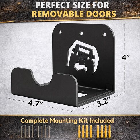 WIPHANY Tunnel Car Pattern Detachable Door Hanger with Rubber Wall Mount Door Hanger Storage Holder Bracket Rack On Garage 4 PCS in Saudi Arabia