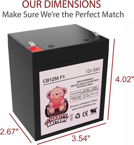 12V 5Ah CB1250 Rechargeable SLA Sealed Lead Acid Replacement Battery in Saudi Arabia