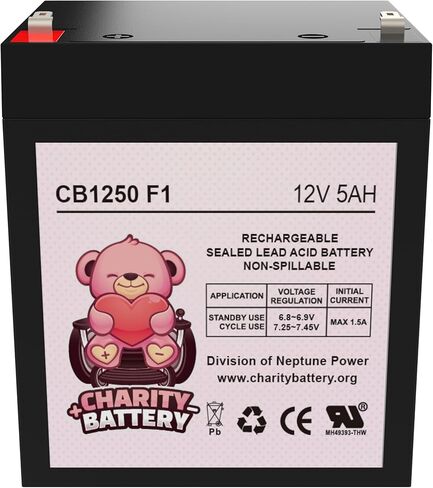 12V 5Ah CB1250 Rechargeable SLA Sealed Lead Acid Replacement Battery in Saudi Arabia