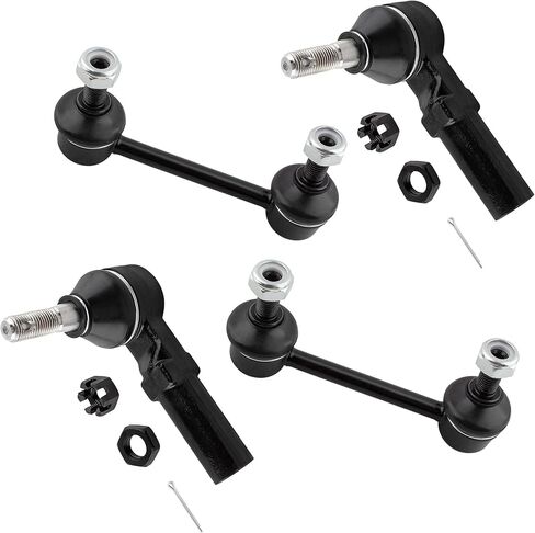 Front Outer Tie Rod Ends Rear Sway Bar Links 4pc ES3238 K90520 for Saturn SC1 1993-2002, Steering Tie Rod End & Suspension Stabilizer Bar for Saturn SC2 1993-2002, SL 1991-2002 in Kuwait