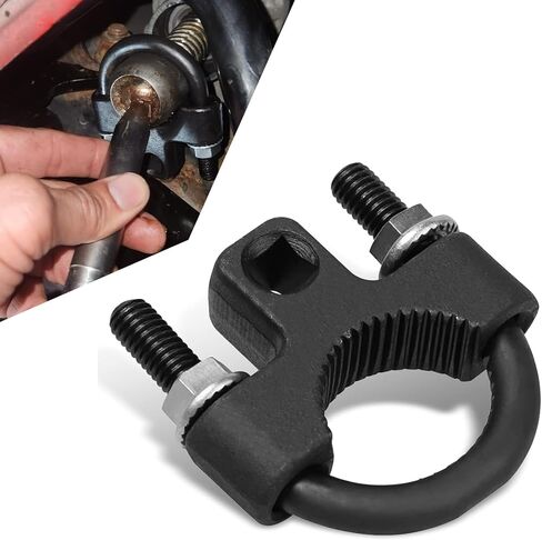 Car Steering Wheel Inner Ball Head Rudder Wrench, U-shaped Tooth Pressure Non-slip Structure Metal Rocker Arm Detach Installation Tool, Vehicle Tie Rod Installation Accessories (Black) in Kuwait