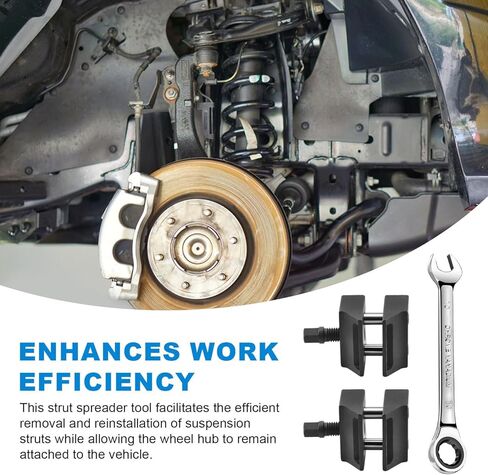 Suspension Strut Spreader Tool, Car Suspension Split Hub Steering Knuckle Spreader with Wrench Compatible with Most Vehicle Brand and Model,2 PCS in Saudi Arabia