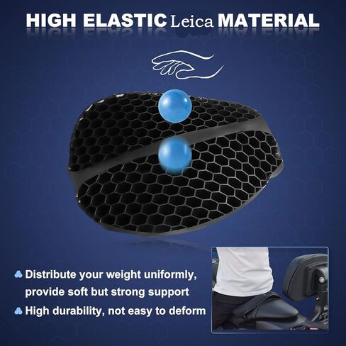 Motorcycle Seat Cover for Can-Am Ryker 900 2019-2026,Foldable Gel Cushionlycra Fabric with Air Ducts Shock Absorption Breathable and Wear-Resistant in Saudi Arabia