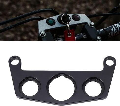 Key Switch and Indicator Light Mount, Aluminum Handlebar Bracket Replacement for 450R ATV, Compatible with Pro Taper Clamps for Secure Off Road Installation (Black) in Kuwait