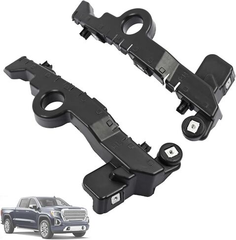 Front bumper Guide Bracket Fit for GMC Sierra 2019-2024 Fit for Chevrolet Silverado 2022-2024 Replace 23388662 23388663 Bumper Cover Locating Retainer Left and Right Side Plastic in Kuwait