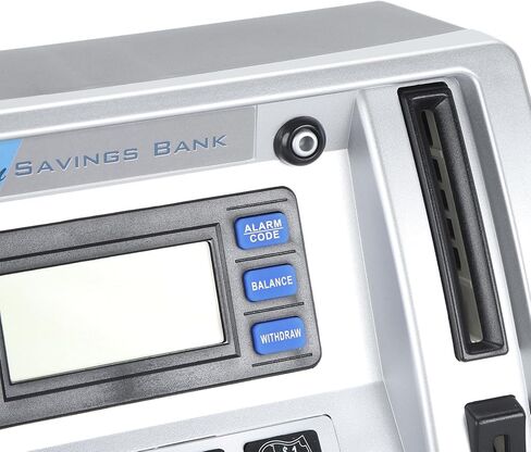 Luqeeg ATM Piggy Bank, with Voice Prompt and LCD Screen, Recognition, Bill Feeder, Balance Calculator, PIN Code, Kids Electronic Savings Safe Box, Debit Card in Saudi Arabia
