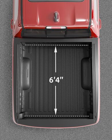 6.4 Ft (76.8 in) Soft Roll-up Truck Bed Tonneau Cover Compatible with 2002-2023 Dodge Ram 1500, 2019-2021 Ram 1500 Classic Only, 2003-2016 Dodge Ram 2500/3500 Standard in Saudi Arabia