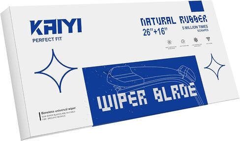 KAIYI 26" + 16" Windshield Wipers Compatible with Hyundai Tucson 2016-2025,Hyundai Elantra 2017-2020 Premium Automotive Replacement Windshield Wiper Blades 2 Pack in Saudi Arabia