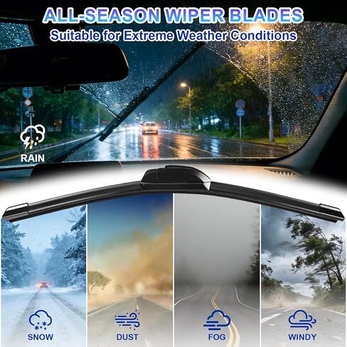 KAIYI 26" + 16" Windshield Wipers Compatible with Hyundai Tucson 2016-2025,Hyundai Elantra 2017-2020 Premium Automotive Replacement Windshield Wiper Blades 2 Pack in Saudi Arabia