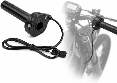 Throttle Handle with Rolling Bearing for Yozma IN10,Motorcycle Quick Twist Throttle Grip with Cable Kit for Electric Dirt Bike Ebike Yozma in 10-Black in Saudi Arabia