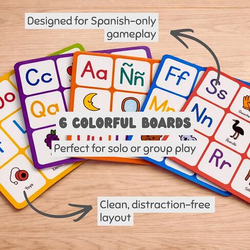 Pato Pato Letteria & Memoria Spanish Phonics Learning Game for Kids – Early Reading & Letter Sound Recognition, Educational Bilingual Board Game for Preschool, Kindergarten & Homeschool in Kuwait