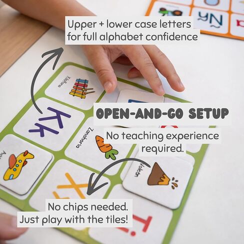 Pato Pato Letteria & Memoria Spanish Phonics Learning Game for Kids – Early Reading & Letter Sound Recognition, Educational Bilingual Board Game for Preschool, Kindergarten & Homeschool in Kuwait