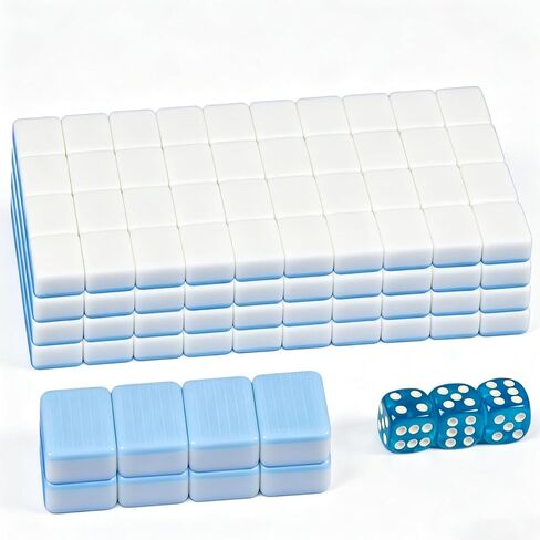 1.4-inch Blank Mahjong Tile Blue 166 Blank Mahjong Tile Set in Saudi Arabia