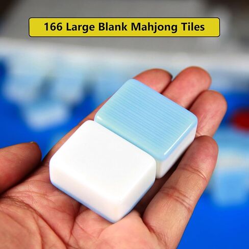 1.4-inch Blank Mahjong Tile Blue 166 Blank Mahjong Tile Set in Saudi Arabia