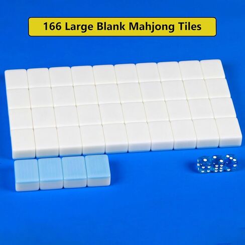 1.4-inch Blank Mahjong Tile Blue 166 Blank Mahjong Tile Set in Saudi Arabia