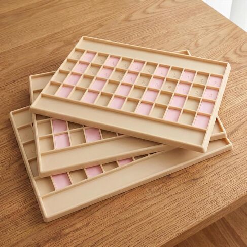 Solo Mahjong Practice Board for Beginners,Real Game Simulation Trainer,Pattern Recognition Learning Aid,Portable Solo Mahjong Tray for NMJL Practice,Fits Tiles up to 1.25 x 0.9 Inches. in Saudi Arabia