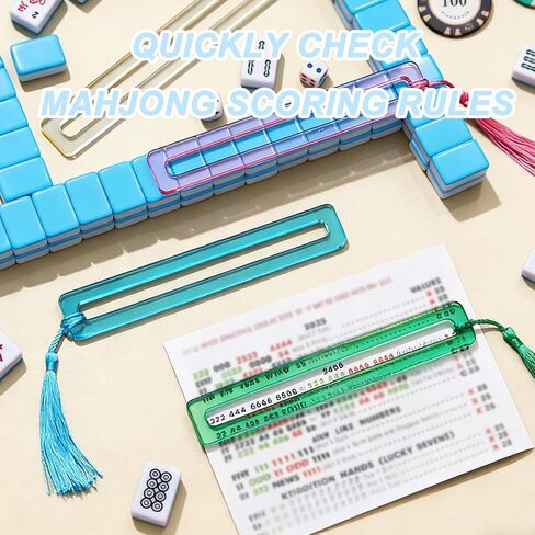 4Pcs Mahjong Line Finder, Acrylic Line Reader, Thickened Rules Helper for Beginners, Ideal for Game Nights, Parties & Tournaments, Mahjong Accessories Gift for Players in Kuwait