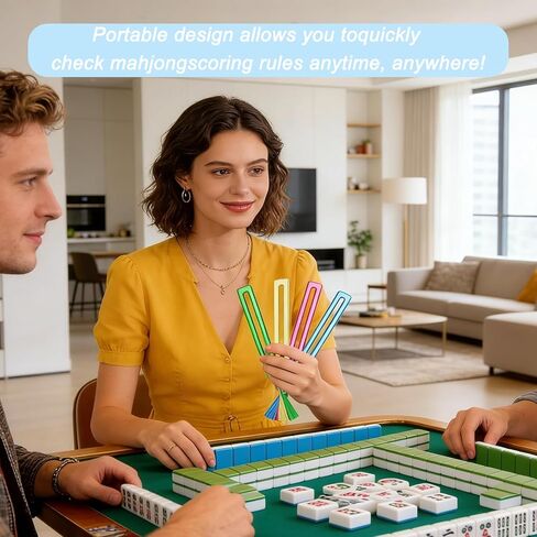 4Pcs Mahjong Line Finder, Acrylic Line Reader, Thickened Rules Helper for Beginners, Ideal for Game Nights, Parties & Tournaments, Mahjong Accessories Gift for Players in Kuwait