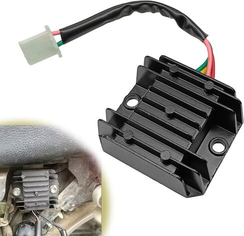 Pleoos 4 Pin Wire 12V منظم جهد كهربائي متوافق مع GY6 125cc 150cc ATV Dirt Bike Go Kart الدراجة والسكوتر in Kuwait