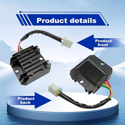 Pleoos 4 Pin Wire 12V منظم جهد كهربائي متوافق مع GY6 125cc 150cc ATV Dirt Bike Go Kart الدراجة والسكوتر in Kuwait