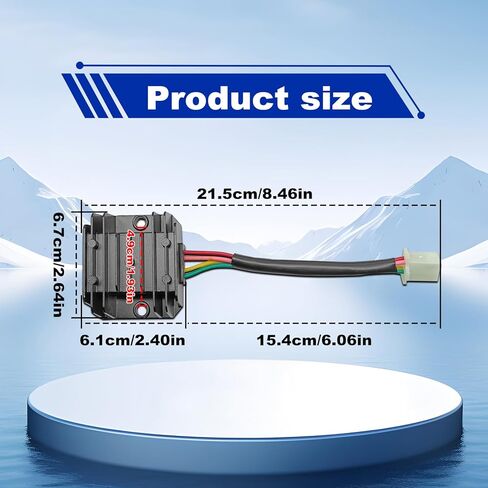 Pleoos 4 Pin Wire 12V منظم جهد كهربائي متوافق مع GY6 125cc 150cc ATV Dirt Bike Go Kart الدراجة والسكوتر in Kuwait