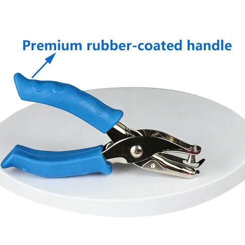 Single Hole Punch, 1/8" Capacity Hole Puncher with Soft Grip, One Hole Paper Punches for Crafts, Tags, Tickets, and Cards (Blue) in Saudi Arabia