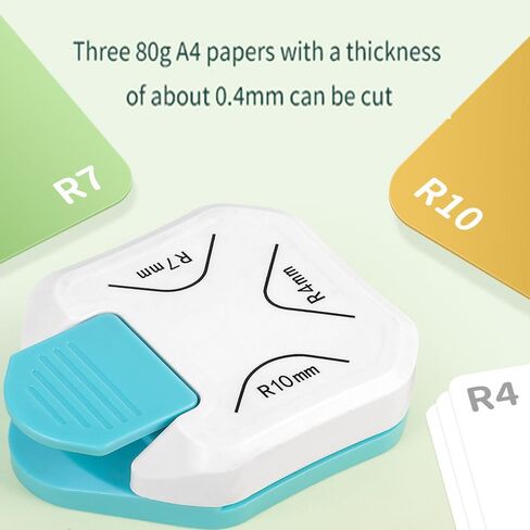 أداة تدوير زوايا الورق 3 في 1 (R4mm+R7mm+R10mm، خرامة للحرف اليدوية، القاطع، لوحة ثقب الأظرف، ثقب الثقب، مشاريع DIY، قطع الصور، صنع البطاقات وسجل القصاصات واليوميات in Kuwait