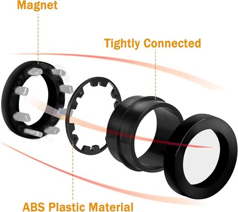 Fingers Magnetic Ring Fidget Toys Colorful Silent Magnetic Rings for Anxiety 9pcs Magnetic Ring Fidget Toys for Adults Teens and Kids Halloween Party Favors for Kids in Saudi Arabia