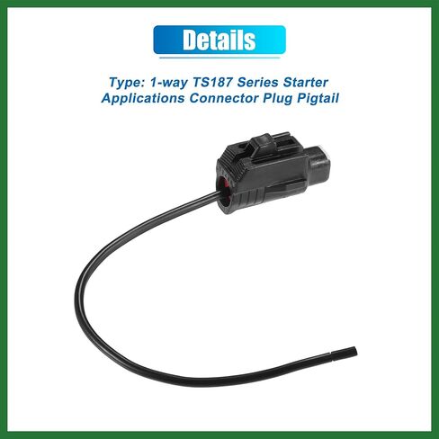 Motoforti 1-Way TS187 Series Starter Applications Connector Plug Pigtail for Toyota Venza 2009-2015 for Toyota Solara 2002-2008 No.9098011400 Long-Lasting in Kuwait