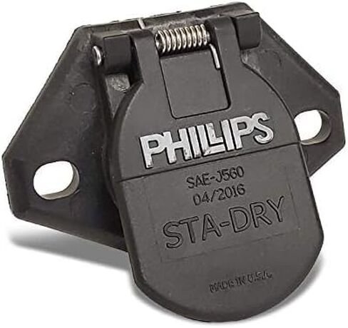 Belgrade Parts & Service, Inc. Phillips 16-722 7-Way HeavyDuty STA-Dry 2-Hole Ring Termination Split Pin Socket in Saudi Arabia