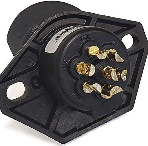 Belgrade Parts & Service, Inc. Phillips 16-722 7-Way HeavyDuty STA-Dry 2-Hole Ring Termination Split Pin Socket in Saudi Arabia