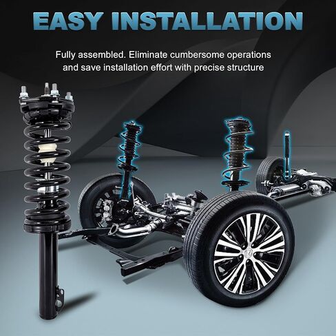 Front Complete Strut Assembly 172367 172368 Compatible with 2007-2012 Dodge Caliber, 2007-2010 Jeep Compass Patriot (Set of 2) in Kuwait