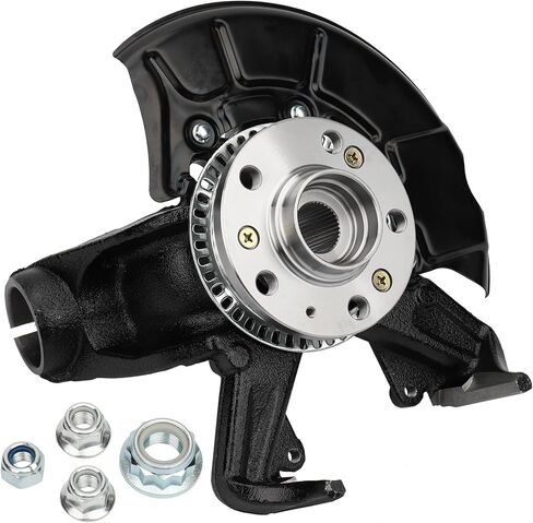 698-375 Front Steering Knuckle and Hub Assembly Left Driver Side Compatible with 1998-2010 Volkswagen Beetle, 1999-2005 Jetta, 1999-2006 Golf 2.0L 1.9L 1.8L, Replace# LK007 in Kuwait