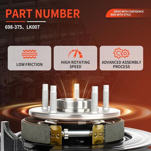 698-375 Front Steering Knuckle and Hub Assembly Left Driver Side Compatible with 1998-2010 Volkswagen Beetle, 1999-2005 Jetta, 1999-2006 Golf 2.0L 1.9L 1.8L, Replace# LK007 in Kuwait