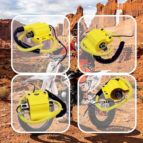 ملف إشعال السباق، خرج عالي 56 كيلو فولت للدراجات النارية المكربن ​​4T/2T، عالمي لدراجة ATV سكوتر Go Kart Pit Bike GY6، للدراجة الترابية nibbi، لـ 50cc 90cc 110cc 125cc 150cc 200cc 250cc in Kuwait