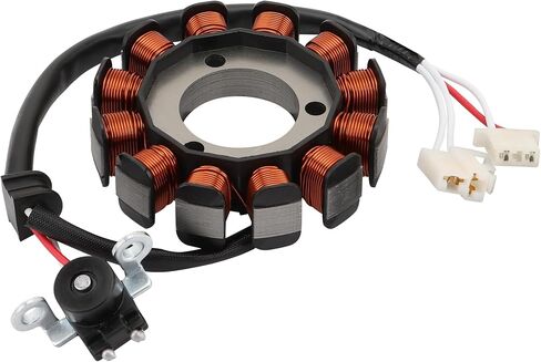WOOSTAR 12 Coil 4 Wire Magneto Stator Replacement for 2015-2021 YZF R15 2020 YZF155L 2019 YZF155K 2021 XSR125 2019-2021 YZF R125 2020-2021 MT125 MT-125 OEM 2FB-H1410-00 BK7-H1410-00 BK6-H1410-02 in Kuwait