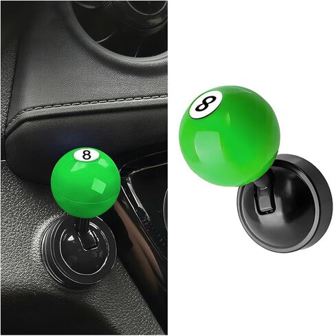 HZEL Car Joystick Push Start Button Cover, Ball Vehicle EngineStarter Stop Button Joystick, Auto Interior Decorative Ignition Switch Button Rocker, Universal for SUV RV Truck (Black) in Kuwait