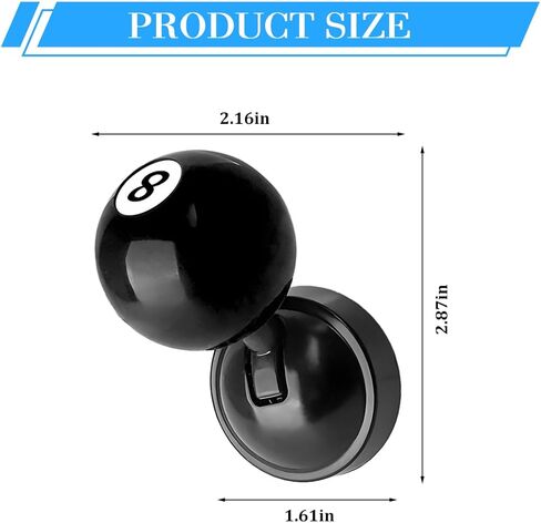 HZEL Car Joystick Push Start Button Cover, Ball Vehicle EngineStarter Stop Button Joystick, Auto Interior Decorative Ignition Switch Button Rocker, Universal for SUV RV Truck (Black) in Kuwait