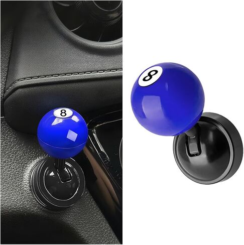 HZEL Car Joystick Push Start Button Cover, Ball Vehicle EngineStarter Stop Button Joystick, Auto Interior Decorative Ignition Switch Button Rocker, Universal for SUV RV Truck (Black) in Kuwait