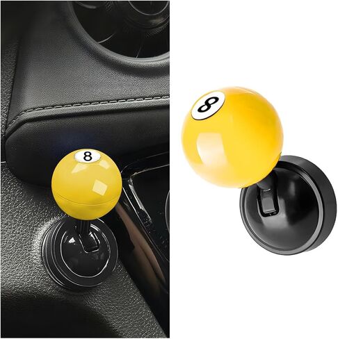 HZEL Car Joystick Push Start Button Cover, Ball Vehicle EngineStarter Stop Button Joystick, Auto Interior Decorative Ignition Switch Button Rocker, Universal for SUV RV Truck (Black) in Kuwait