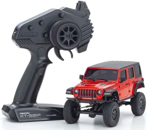 Kyosho 1/28 Mini-Z 4 Wheel Drive Jeep Wrangler RTR 8 AAA Batteries not inlcuded Red KYO32521R in Kuwait