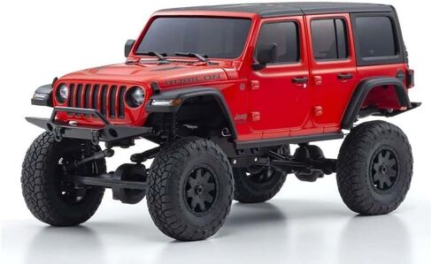 Kyosho 1/28 Mini-Z 4 Wheel Drive Jeep Wrangler RTR 8 AAA Batteries not inlcuded Red KYO32521R in Kuwait