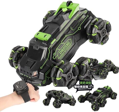 Chandler RC Car Rechargeable USB 6 Wheels Drive Smoke Light Dual Grip Remote Control Hand Gesture Sensor an Off Road Climbing Drift Stunt 360 Degree Rotating Flipping Back Car JC03 (Orange) in Saudi Arabia