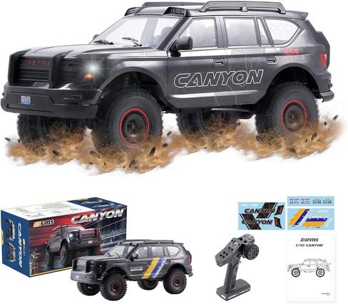 BEEZRC 1/10 Canyon RC Crawler Off-Road RC Truck, 4x4 RC Rock Crawler, LCG Chassis, DIG Function, Two-Speed Transmission, Quick Release, Hobby Grade Waterproof, Remote Control Car for Adults RS in Saudi Arabia