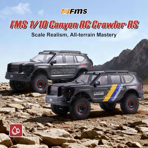 BEEZRC 1/10 Canyon RC Crawler Off-Road RC Truck, 4x4 RC Rock Crawler, LCG Chassis, DIG Function, Two-Speed Transmission, Quick Release, Hobby Grade Waterproof, Remote Control Car for Adults RS in Saudi Arabia