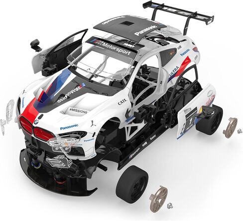 RASTAR 97200 1/18 74 قطعة مجموعات بناء سيارة سباق RC مرخصة رسميًا لسيارة BMW M8 GTE مع أبواب مفتوحة، وأضواء عمل، وجهاز تحكم عن بعد، ومحرك وملصقات DIY للعب والعرض - هدية مثالية للأعمار من 8 سنوات فما فوق in Kuwait