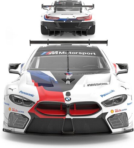 RASTAR 97200 1/18 74 قطعة مجموعات بناء سيارة سباق RC مرخصة رسميًا لسيارة BMW M8 GTE مع أبواب مفتوحة، وأضواء عمل، وجهاز تحكم عن بعد، ومحرك وملصقات DIY للعب والعرض - هدية مثالية للأعمار من 8 سنوات فما فوق in Kuwait