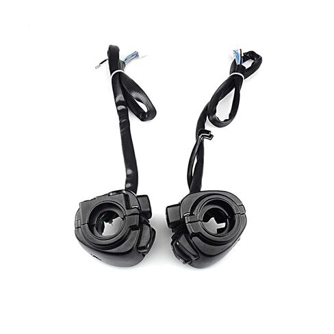 Motorcycle Handlebar Switch, 25 mm Push Button Switch, Black, Manual Operation in Kuwait