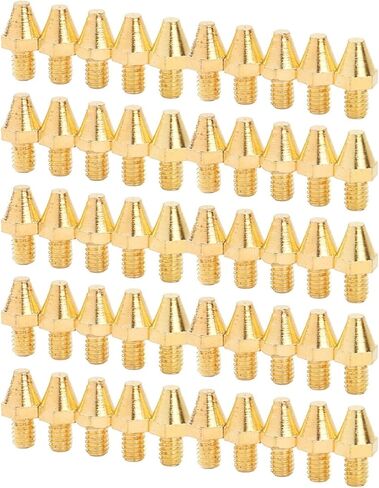 Golden MX Foot Pegs Spike Motorcycle for Harley for Cleats Pin Rivet Replacement Offroad Style Foot Pegs Floorboards Brake Pedal Peg(50pcs) in Saudi Arabia