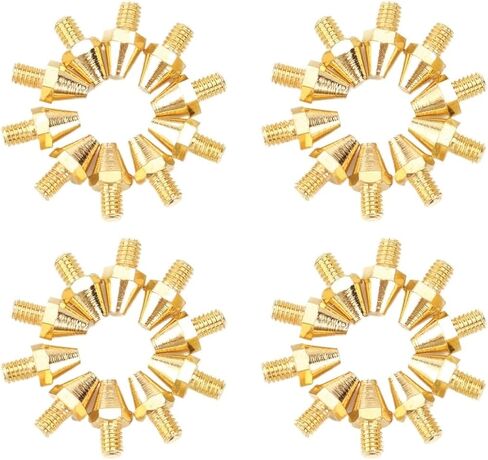 Golden MX Foot Pegs Spike Motorcycle for Harley for Cleats Pin Rivet Replacement Offroad Style Foot Pegs Floorboards Brake Pedal Peg(50pcs) in Saudi Arabia